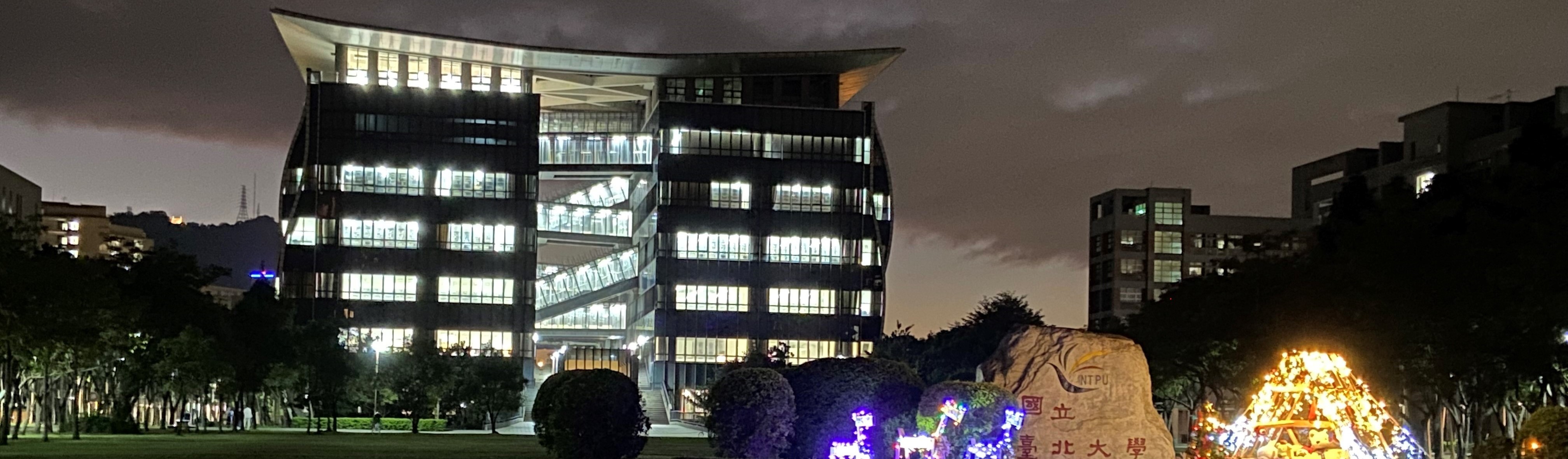 Library at night